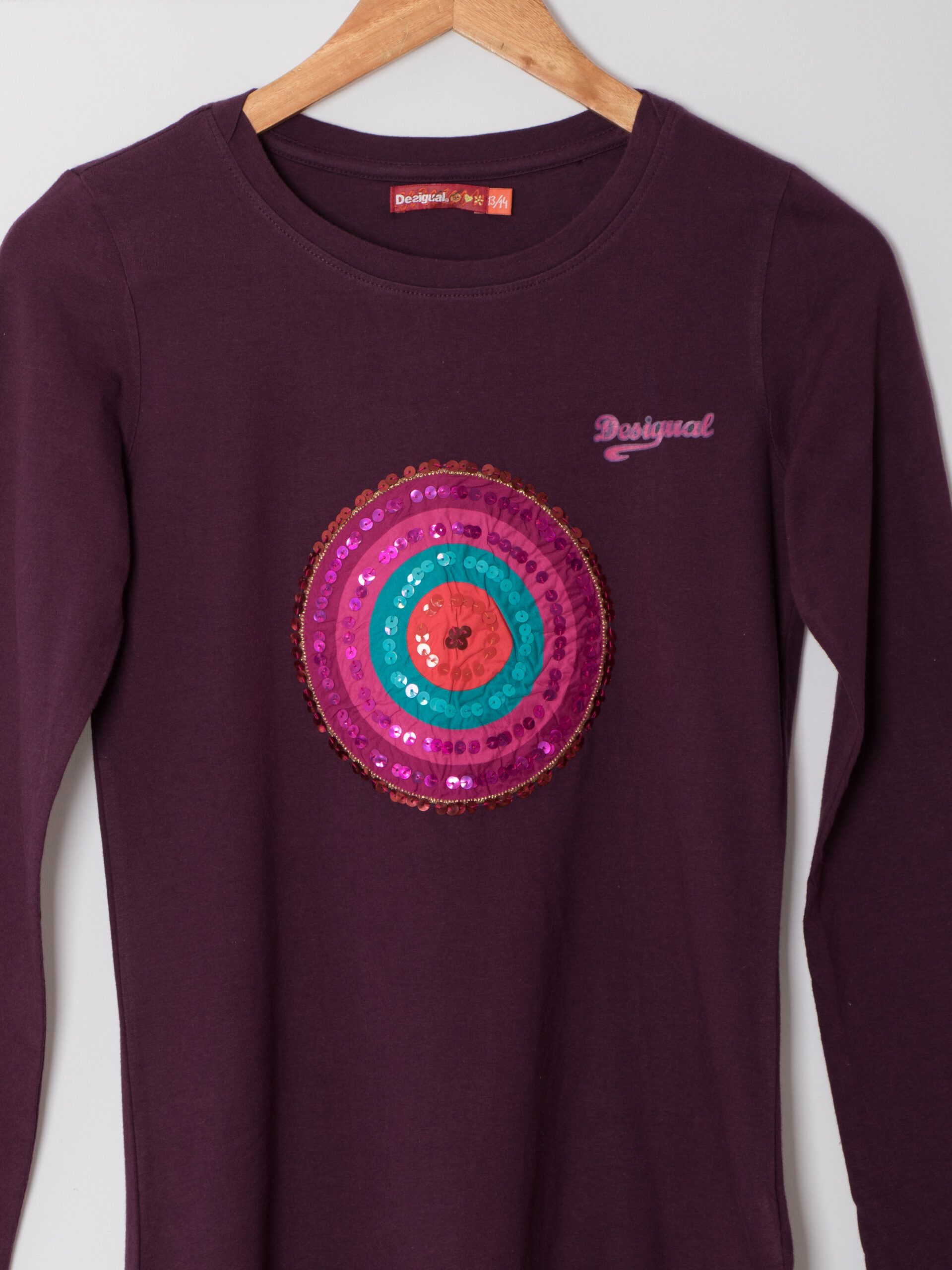 Desigual Purple Long Sleeve Shirt Desigual Purple Long Sleeve Shirt - Image 3