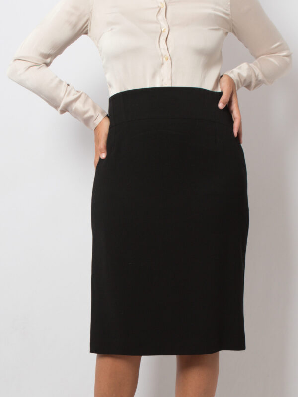 LAUREL Black Pencil Skirt - Image 2