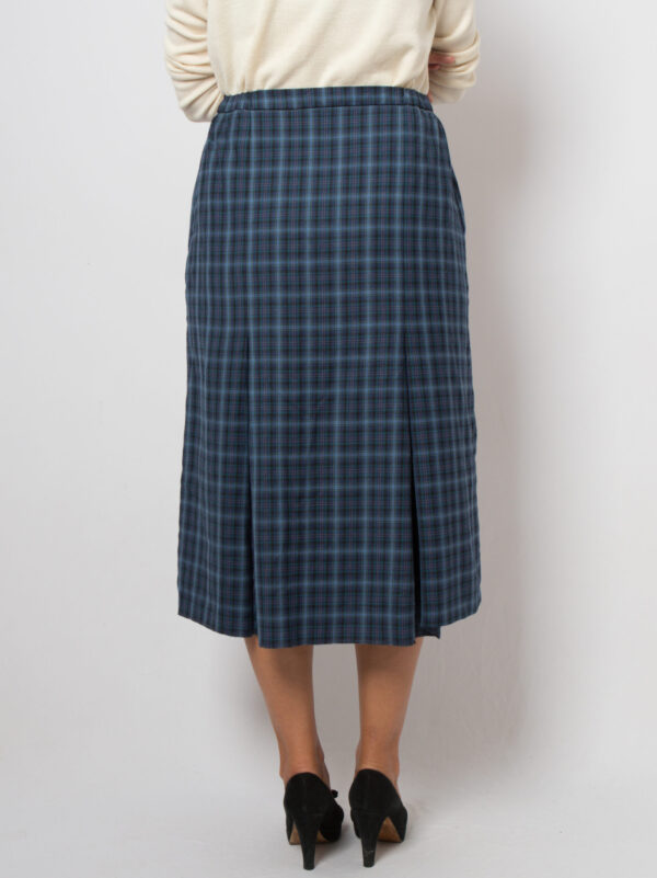 90s Pleated Wool Skirt Midi - Image 4