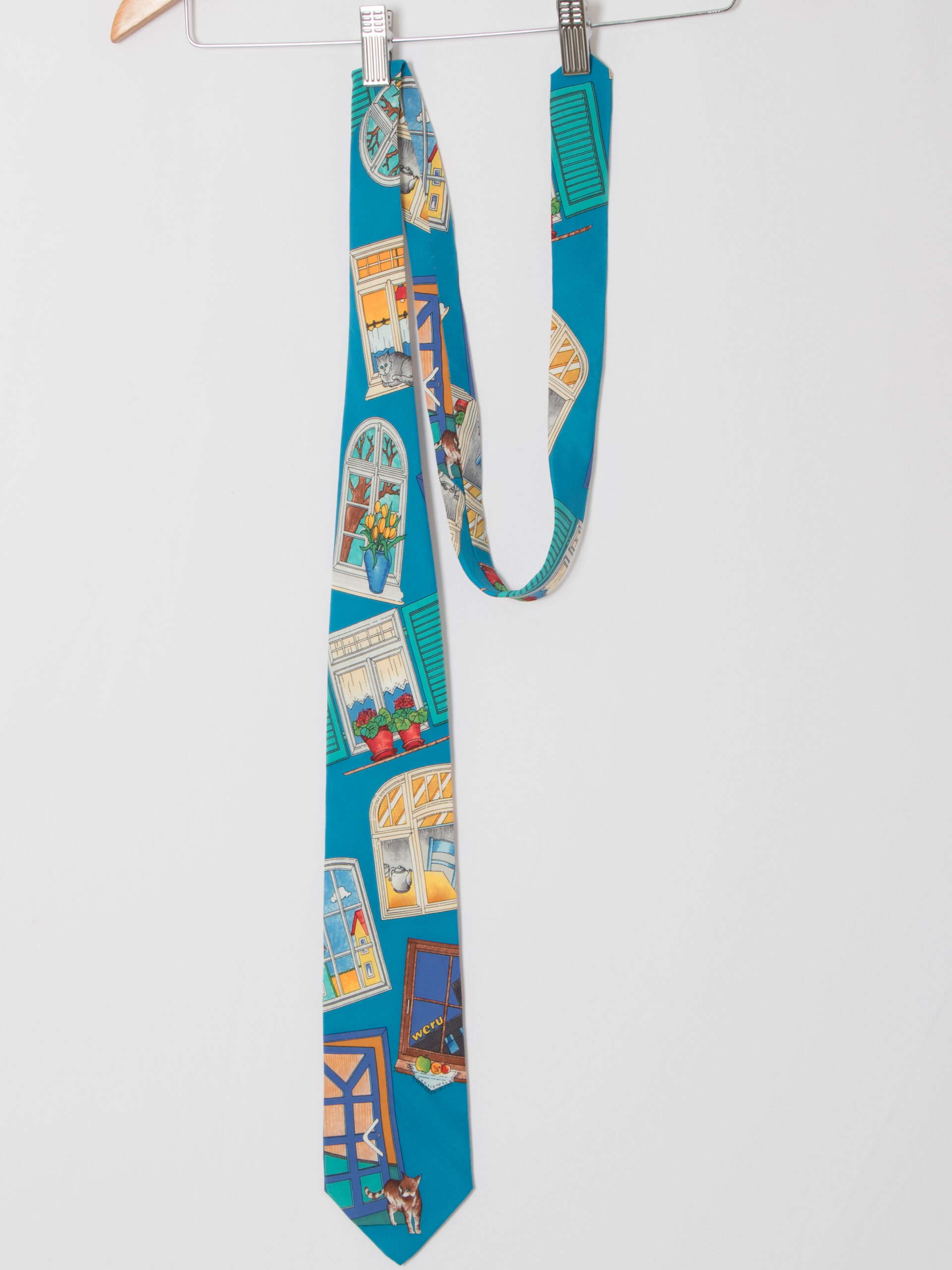 Weru Novelty Print Silk Tie Weru Novelty Print Silk Tie - Image 4
