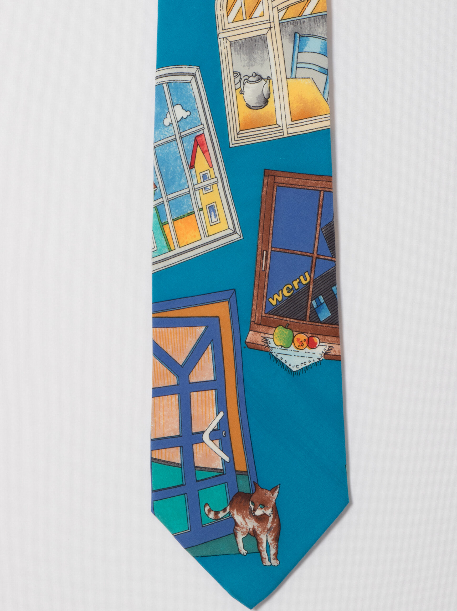 Weru Novelty Print Silk Tie Weru Novelty Print Silk Tie