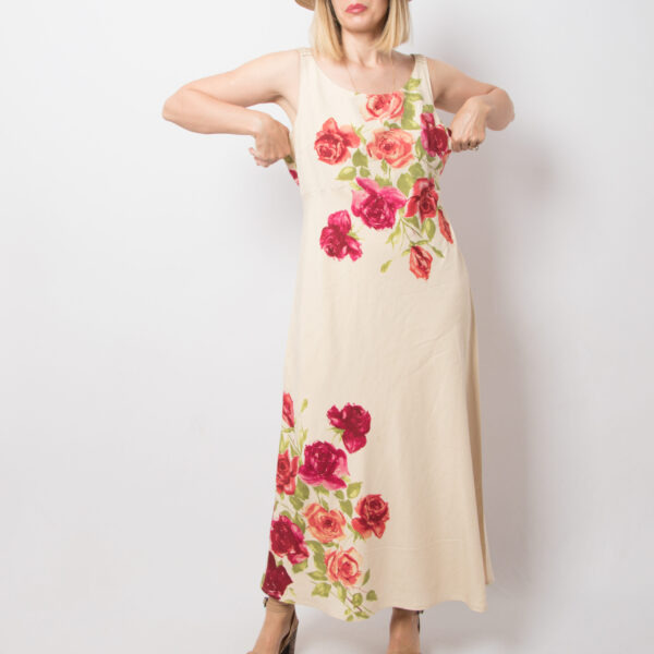 Laura Ashley Silk-Linen Maxi Dress - Image 2