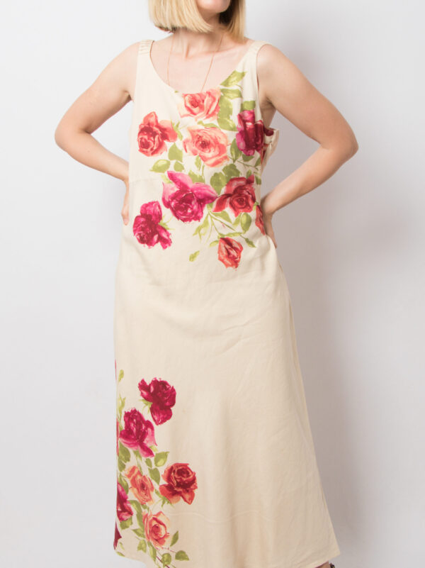 Laura Ashley Silk-Linen Maxi Dress - Image 6