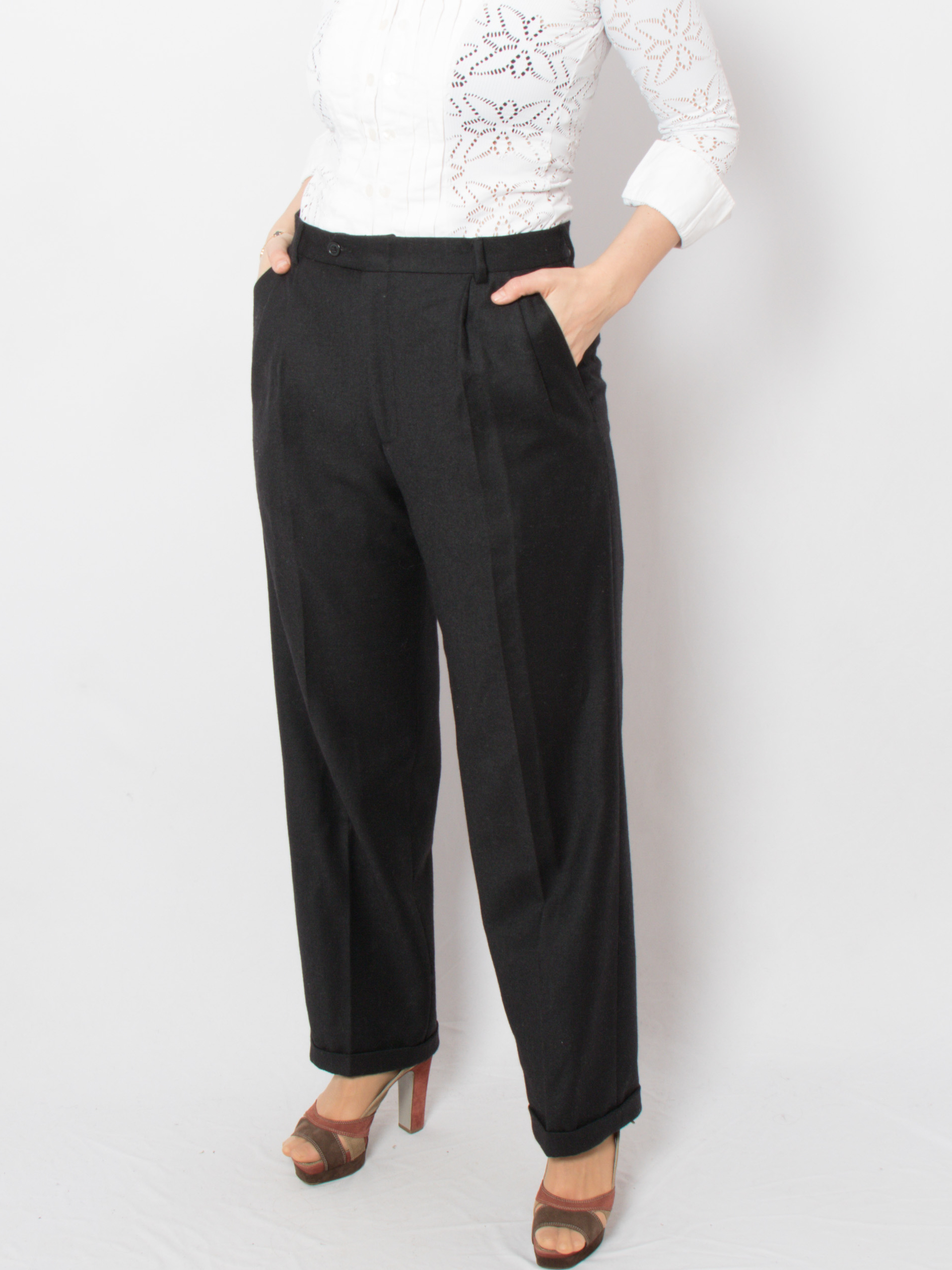 Vintage Wool Pleated Trousers Vintage Wool Pleated Trousers