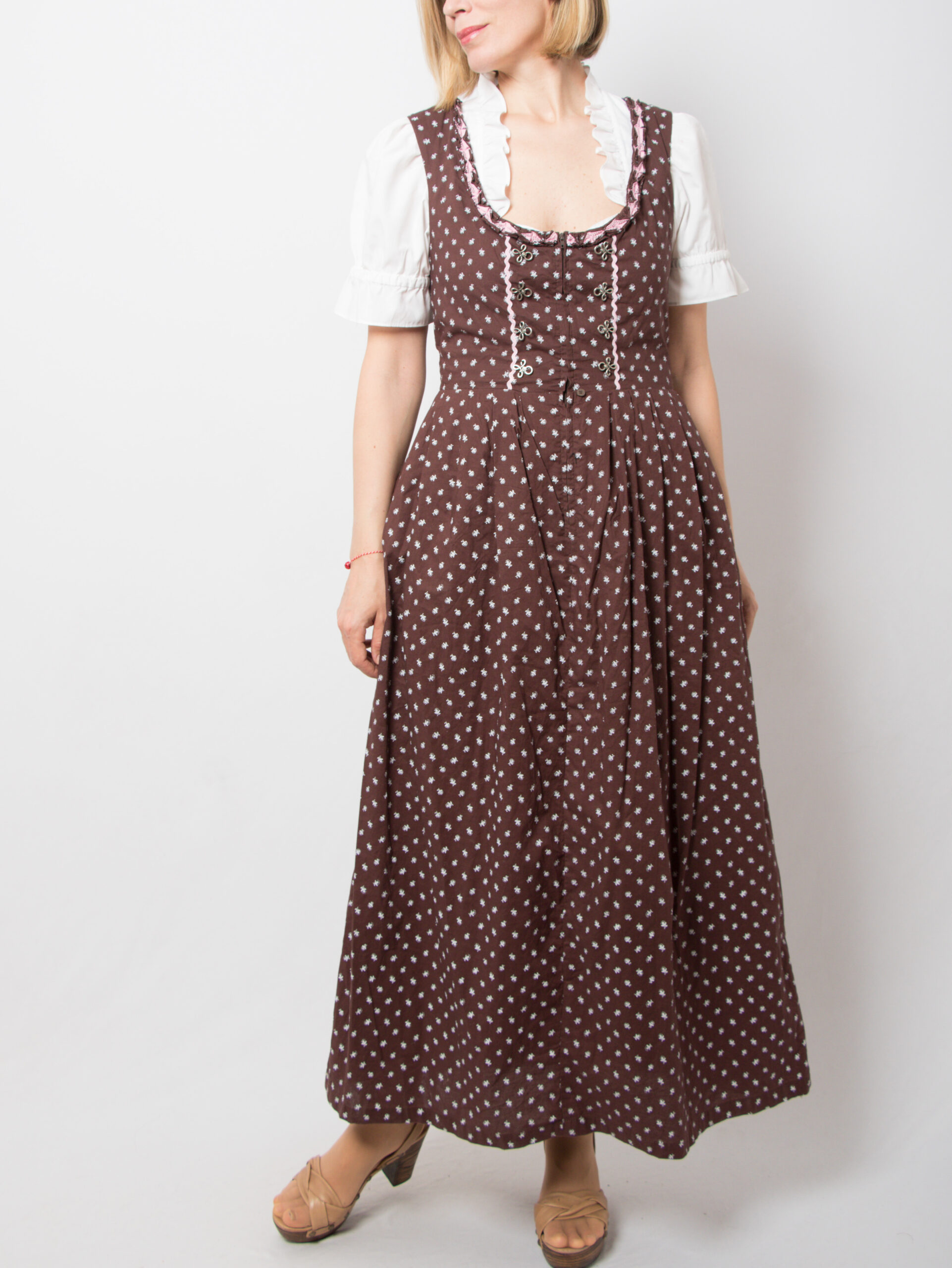 Vintage Long Dirndl Dress Vintage Long Dirndl Dress - Image 2