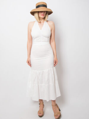 Vintage Halter Sheer Dress