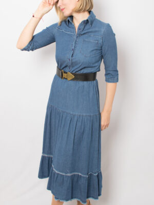 Vintage Midi Denim Dress