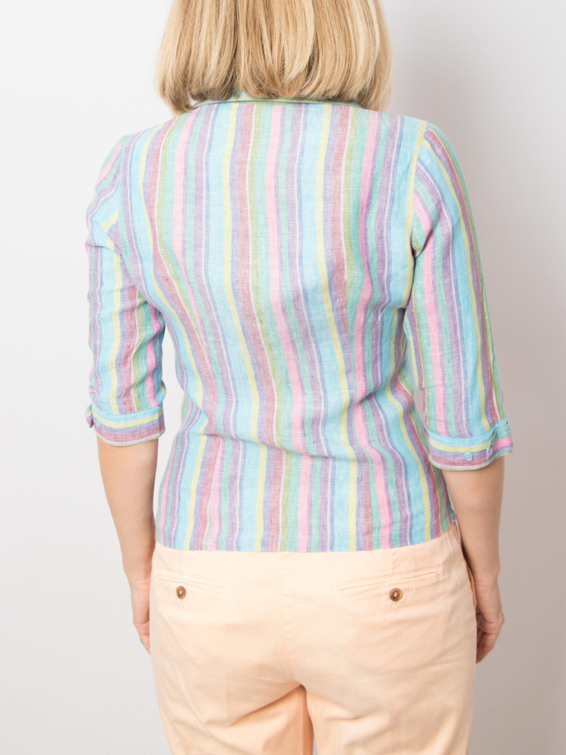 Vintage Nara Camicie Striped Linen Shirt Vintage Nara Camicie Striped Linen Shirt - Image 4