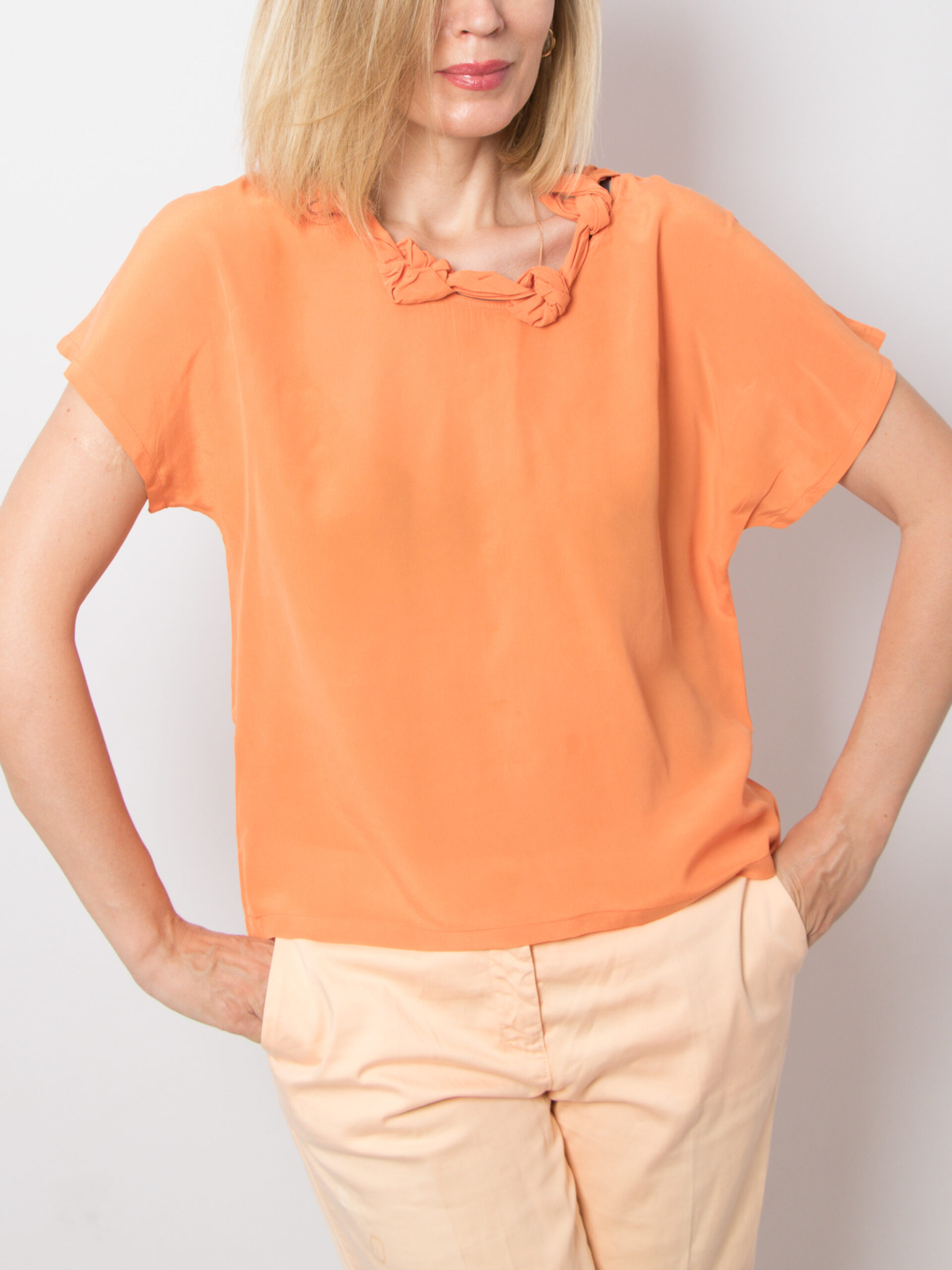 Vintage Angelo Santagostino Silk Top Vintage Angelo Santagostino Silk Top - Image 4