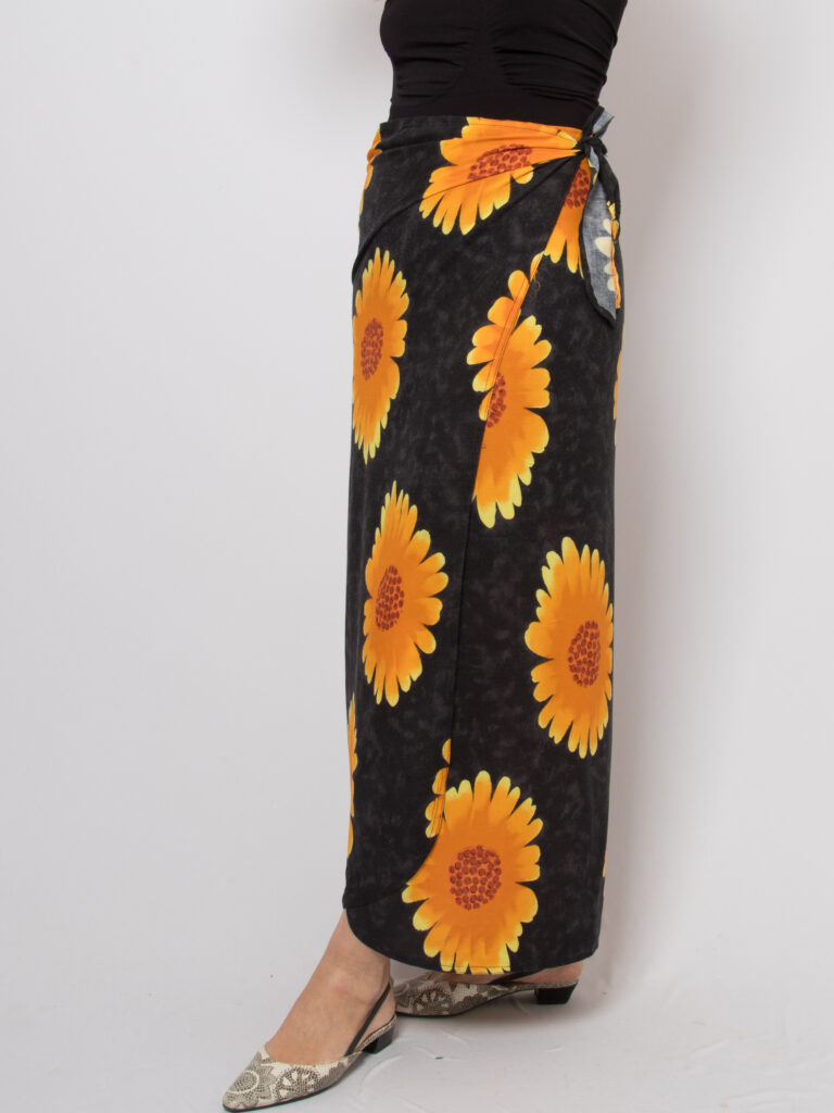 Vintage Maxi Sunflower Wrap Skirt thumbnail 3