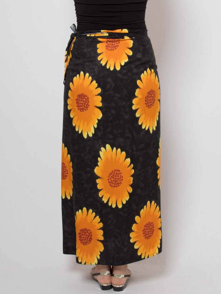 Vintage Maxi Sunflower Wrap Skirt thumbnail 4