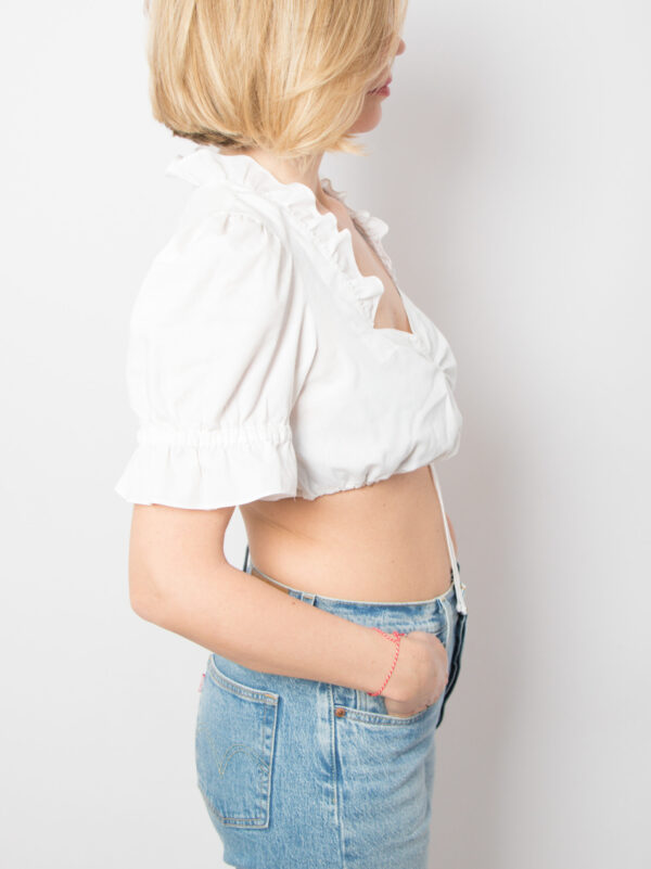 Vintage German Dirndl Crop Top - Image 7