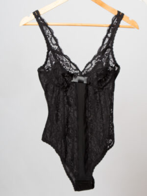Black Lace Sheer Bodysuit