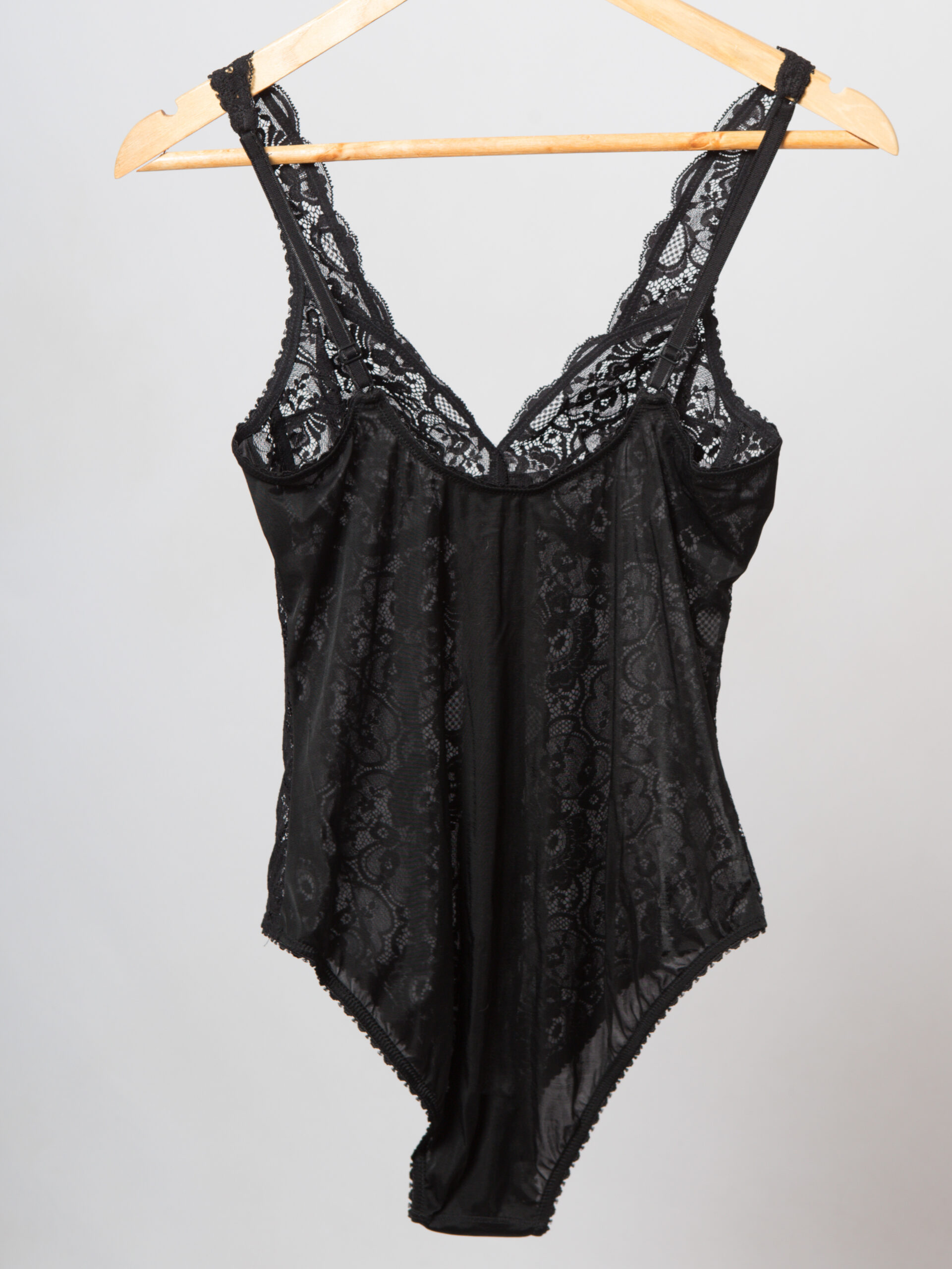Black Lace Sheer Bodysuit Black Lace Sheer Bodysuit - Image 3