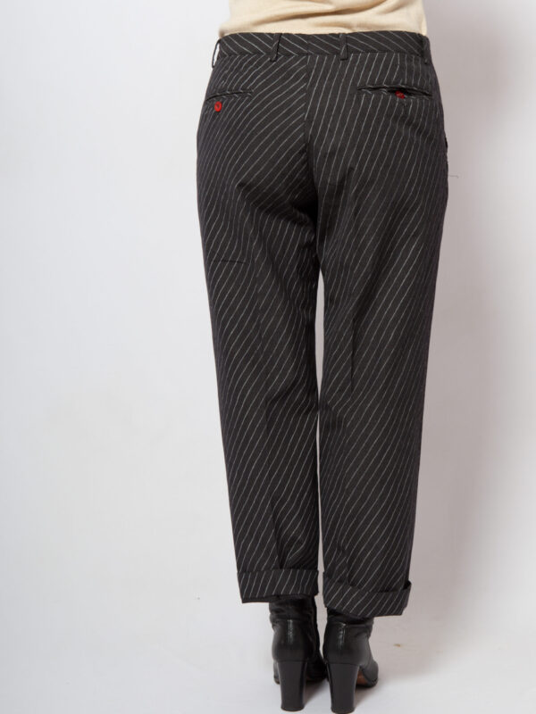RARE 90s Etro Milano Pinstripe Trousers - Image 3