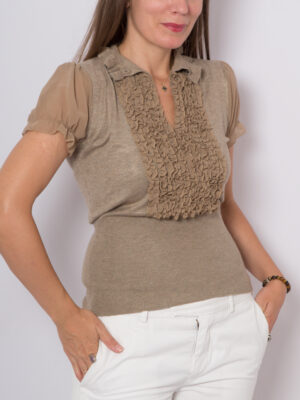 Vintage Ruffle Jabot Shirt