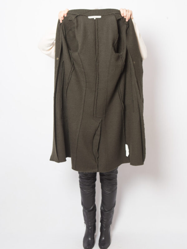 Vintage Moss Green Wool Jacket - Image 6