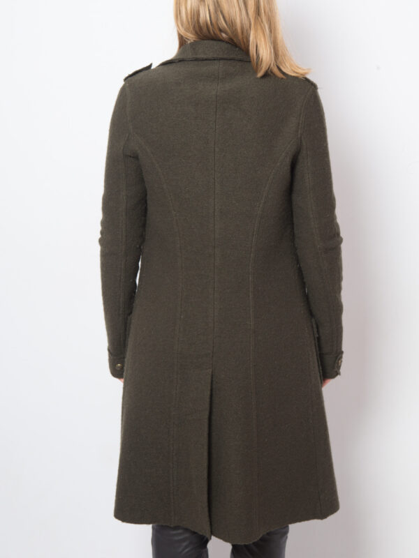 Vintage Moss Green Wool Jacket - Image 3