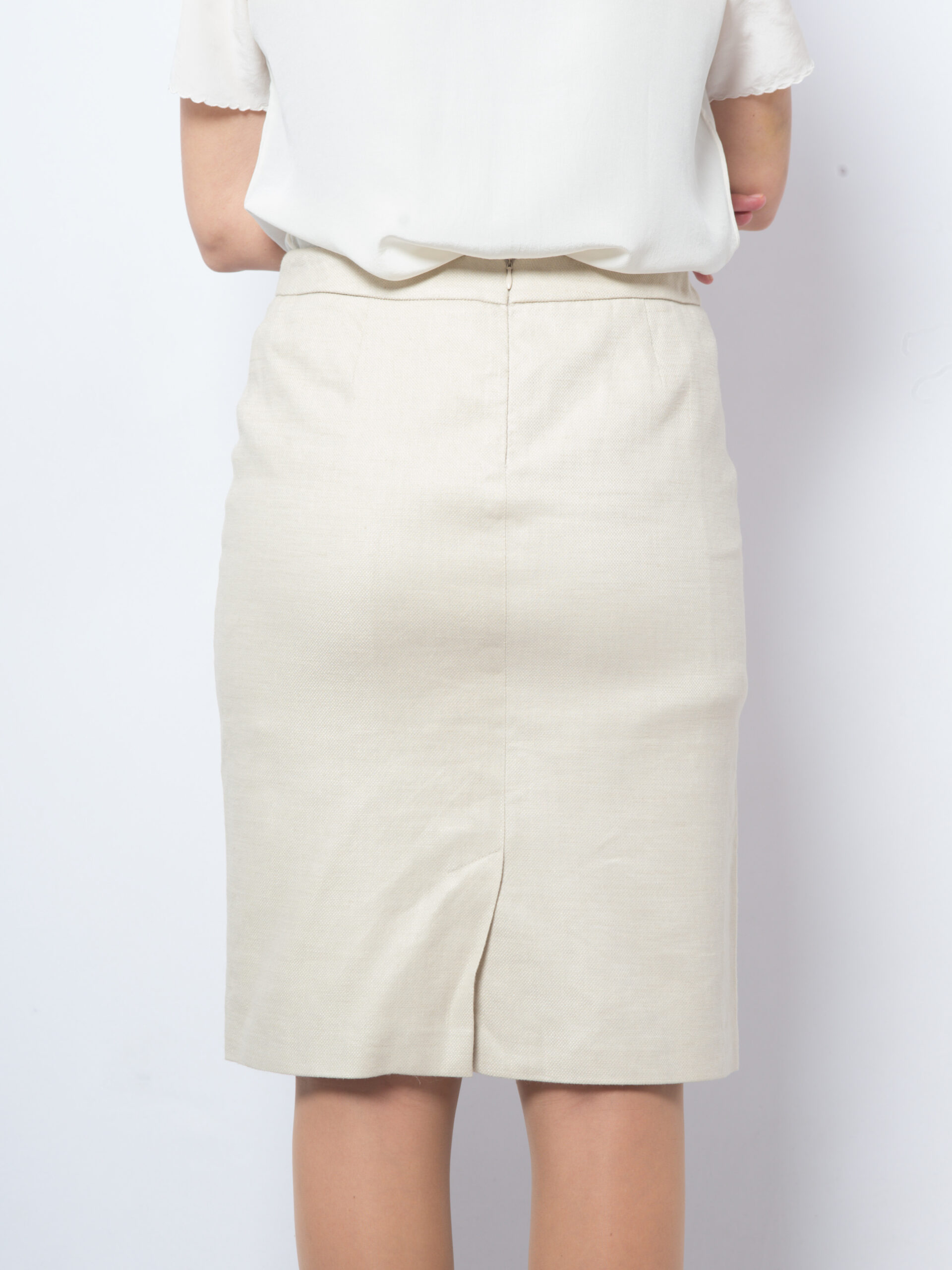 Vintage Marella Ivory Linen Skirt Vintage Marella Ivory Linen Skirt - Image 5