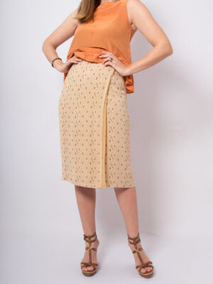 vintage silk wrap skirt