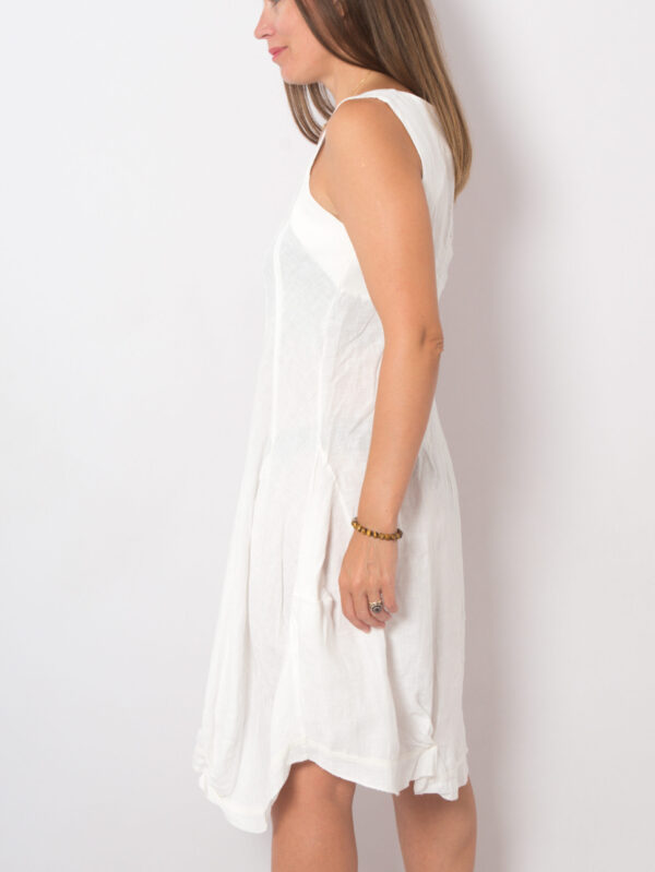 Y2K Linen Sundress Asymmetrical - Image 3