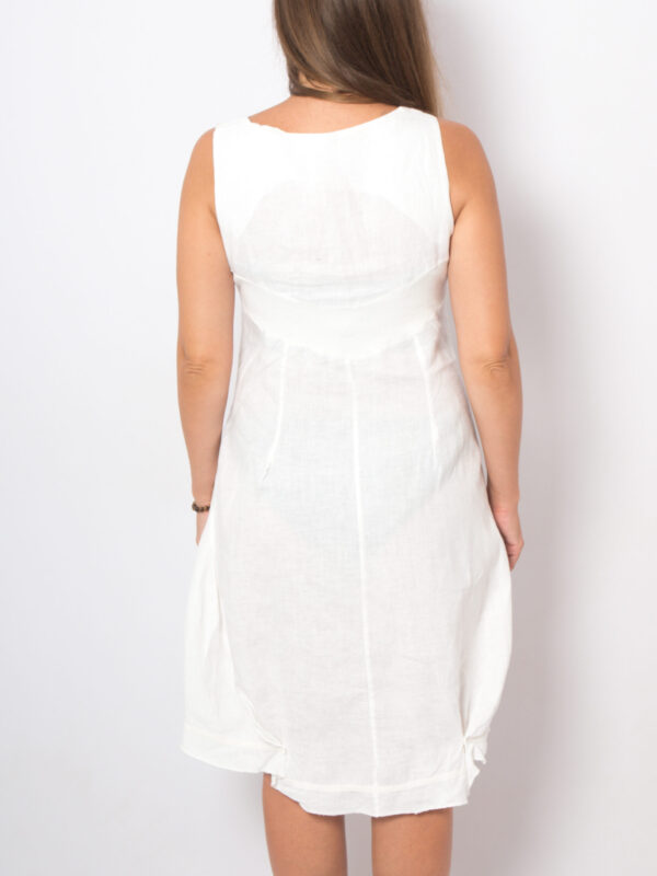 Y2K Linen Sundress Asymmetrical - Image 4