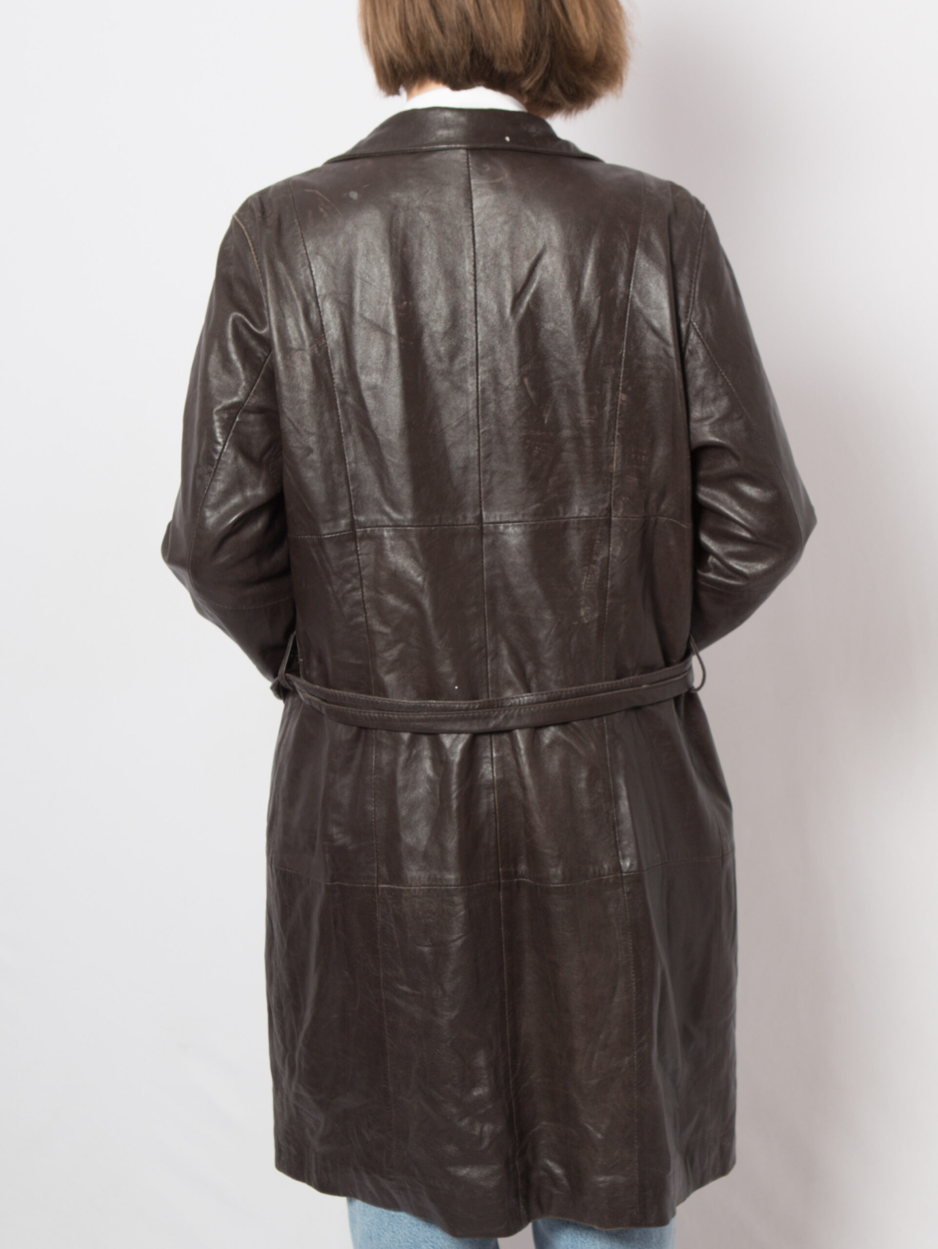 OAKWOOD Vintage Leather Trench Coat OAKWOOD Vintage Leather Trench Coat - Image 7