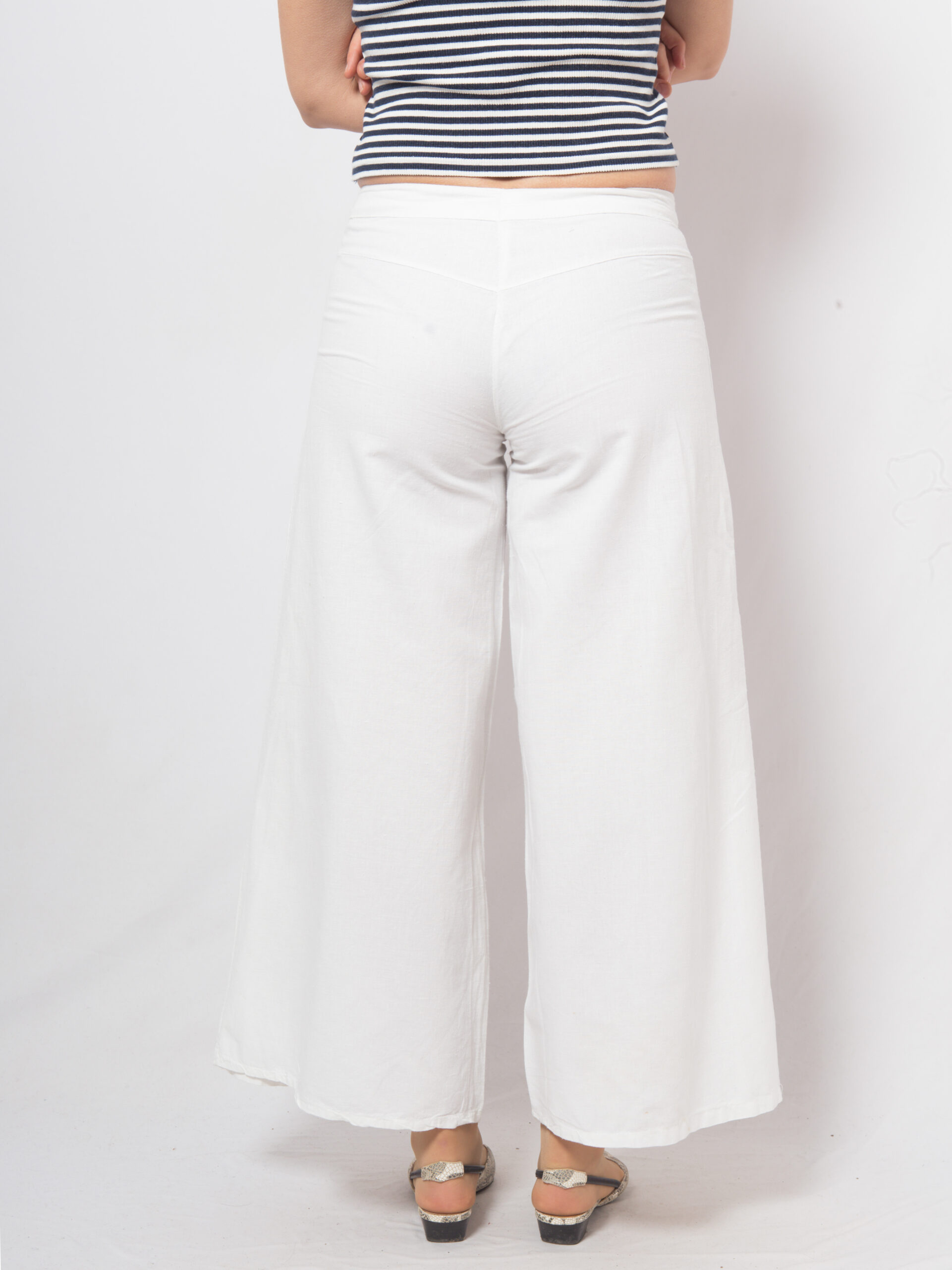 Vintage White Linen Wrap Pants Vintage White Linen Wrap Pants - Image 5