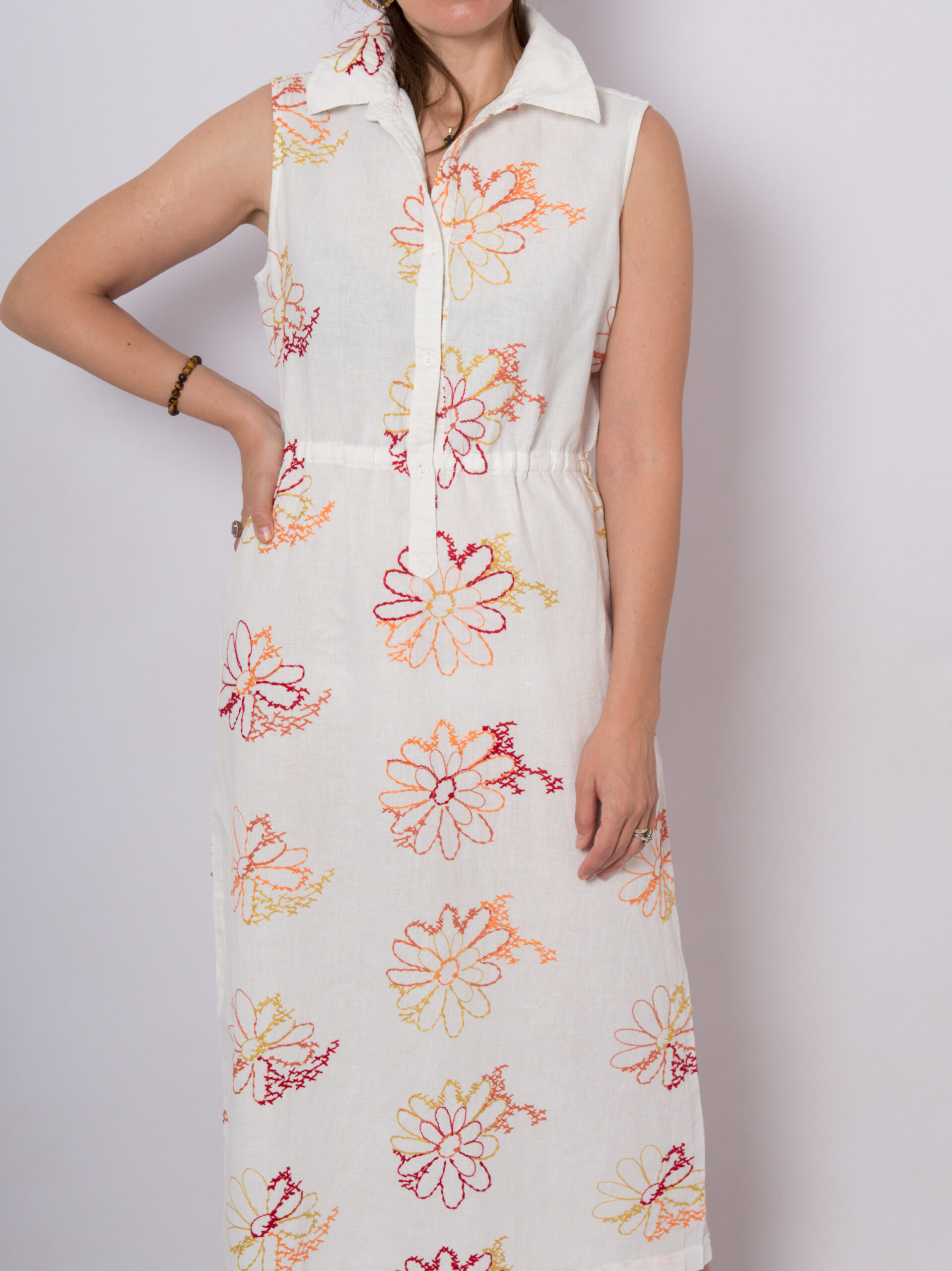 Vintage Embroidered Maxi Shirt Dress Vintage Embroidered Maxi Shirt Dress - Image 6