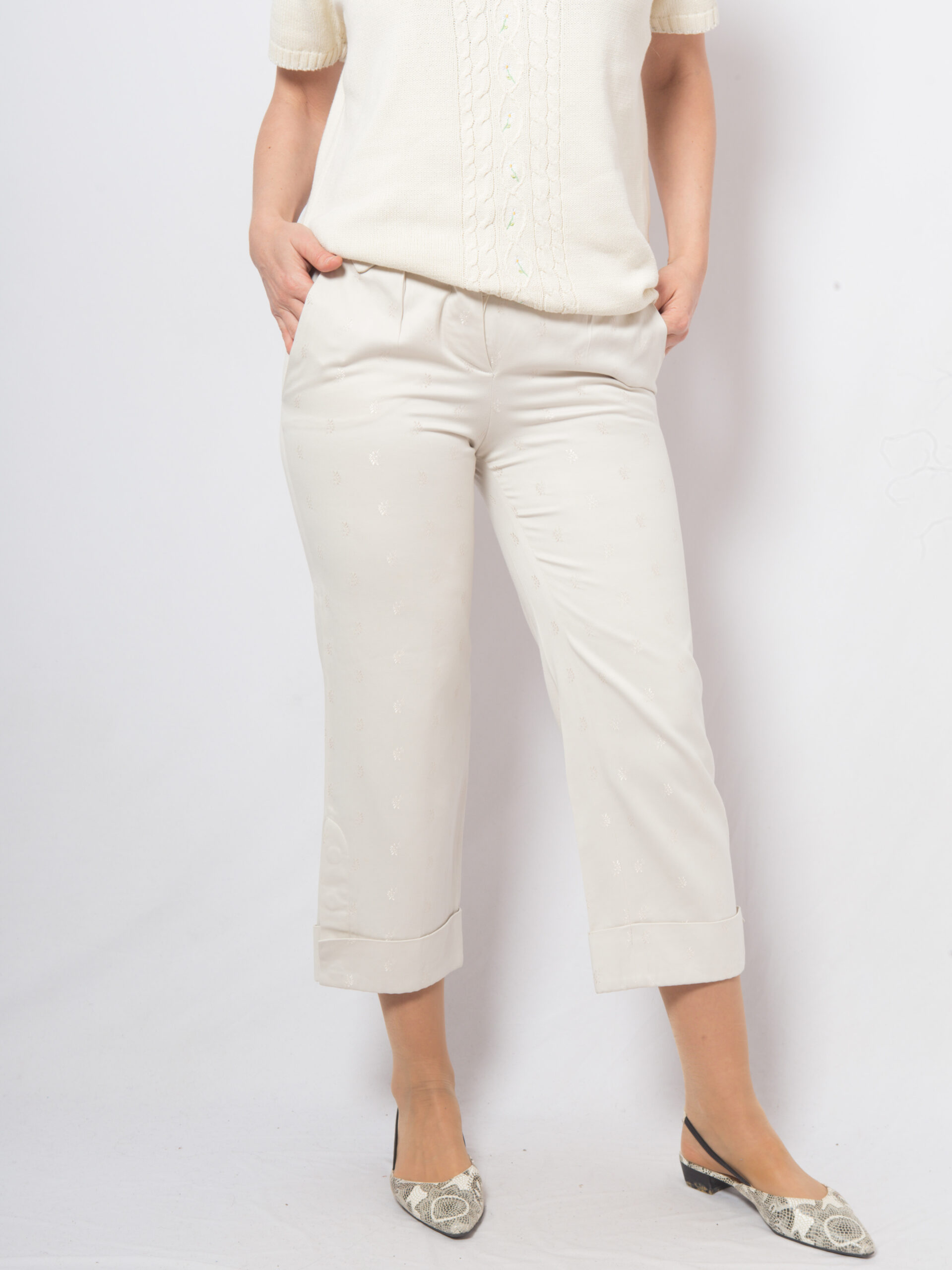 Vintage CHLOE Jacquard Crop Pants Vintage CHLOE Jacquard Crop Pants - Image 8