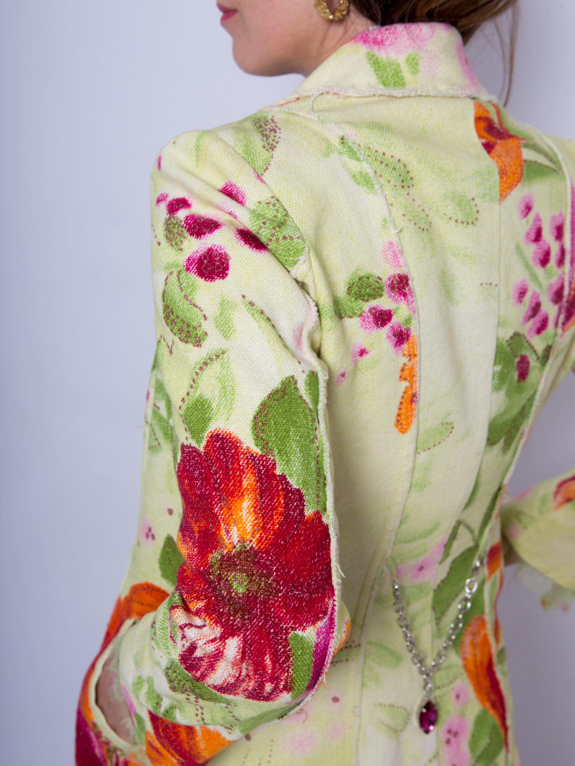Roberta Scarpa Floral Linen Coat Roberta Scarpa Floral Linen Coat - Image 5