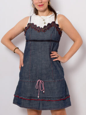 STEFANEL Denim Overall Dress