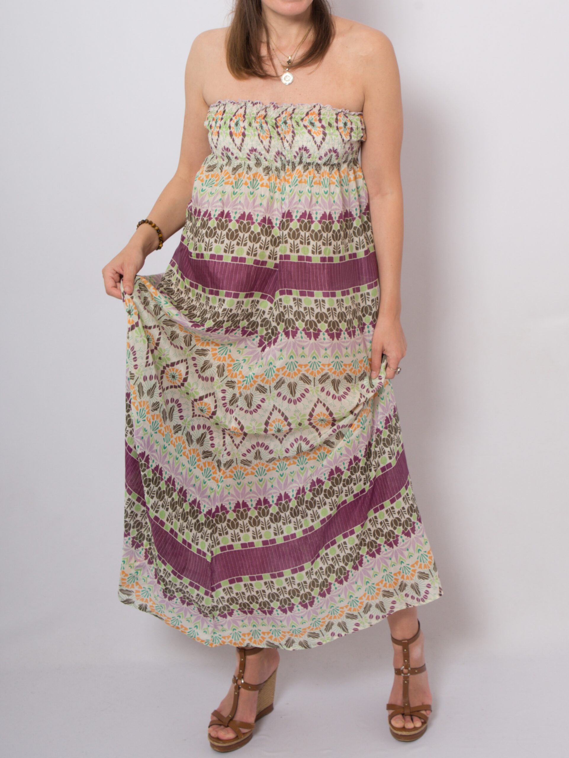 Vintage Maxi Silk Sheer Dress Vintage Maxi Silk Sheer Dress - Image 6