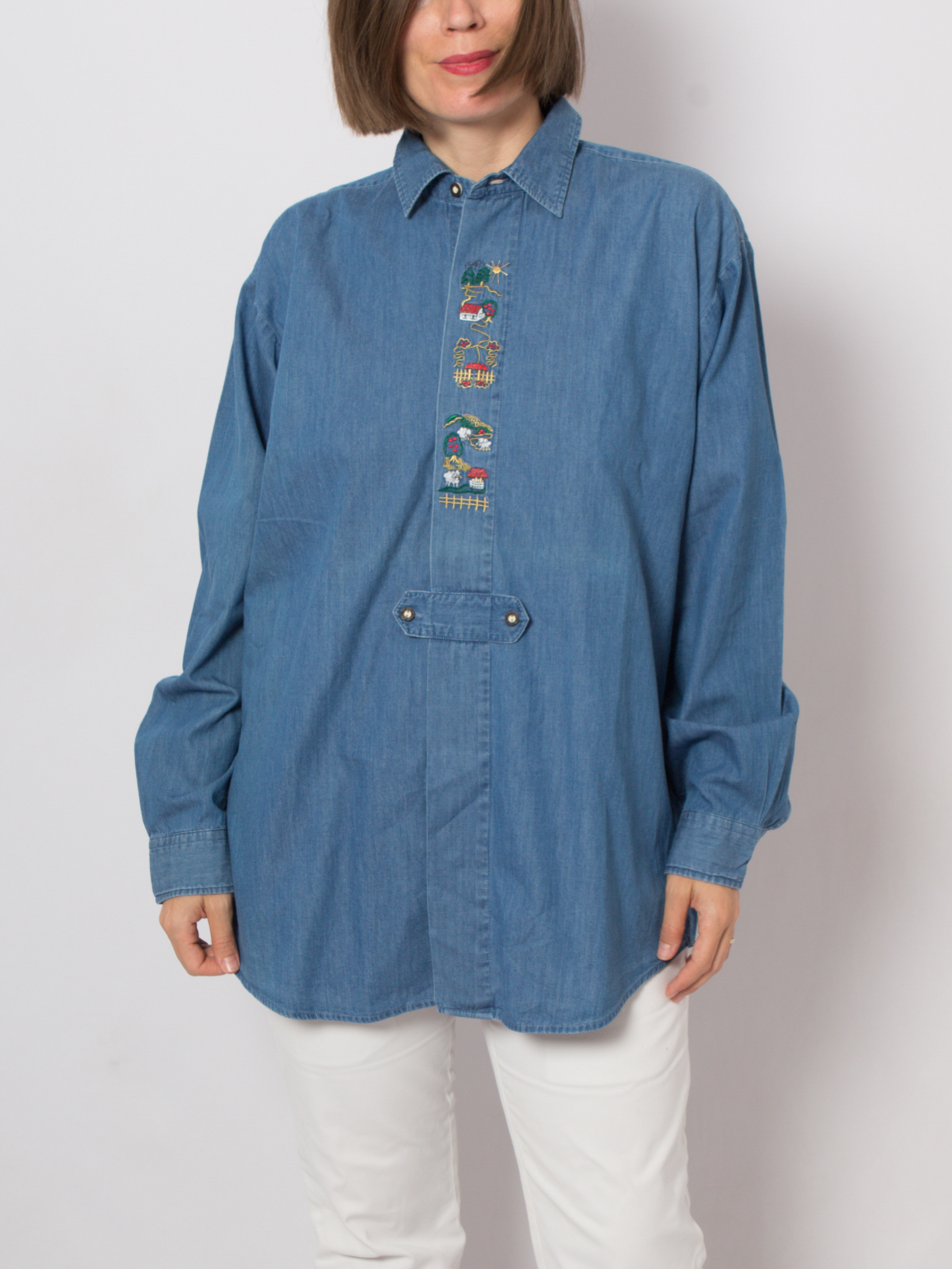 Vintage Folk Denim Shirt Vintage Folk Denim Shirt