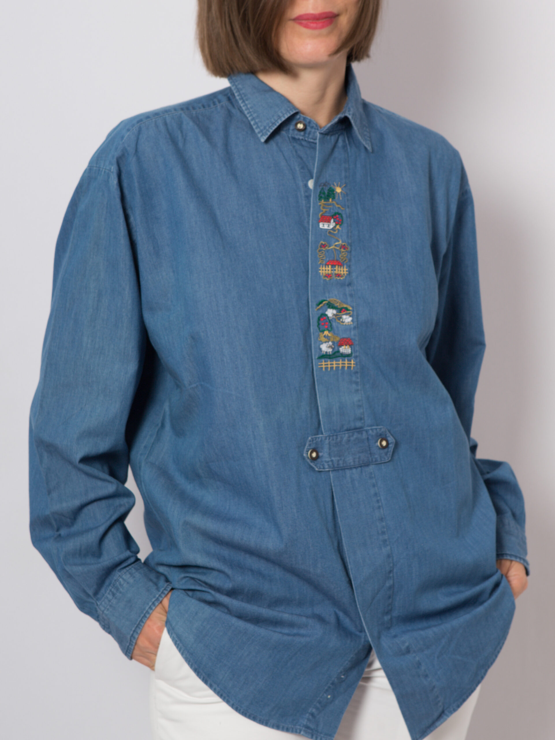 Vintage Folk Denim Shirt Vintage Folk Denim Shirt
