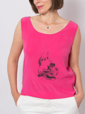 Vintage Silk Sleeveless Top