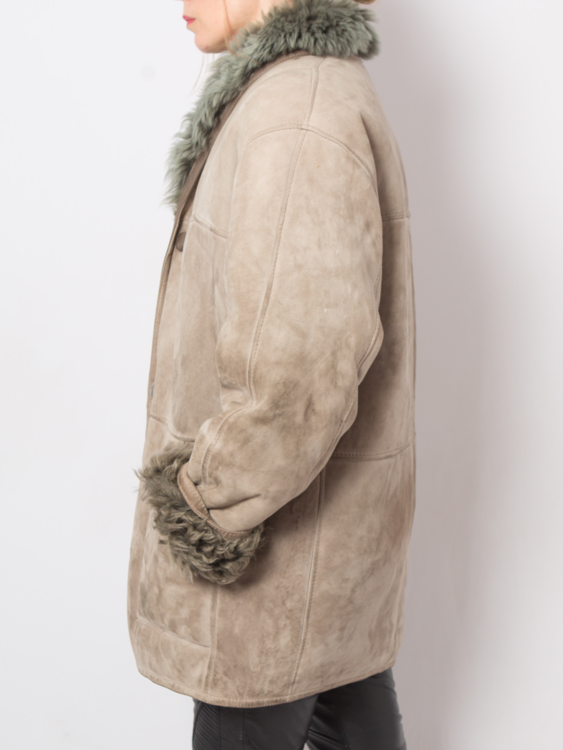 Vintage Oversized Shearling Jacket Vintage Oversized Shearling Jacket - Image 3