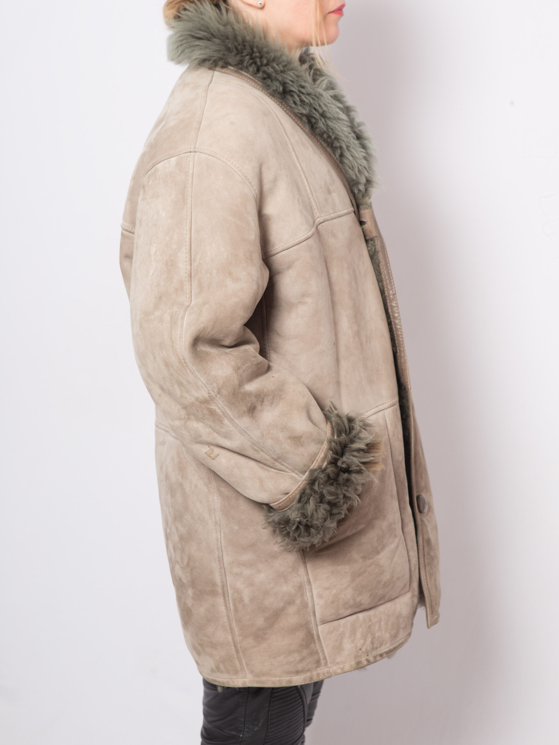 Vintage Oversized Shearling Jacket Vintage Oversized Shearling Jacket - Image 5
