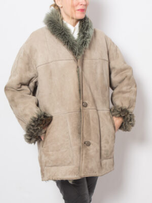 Vintage Shearling Jacket Oversize