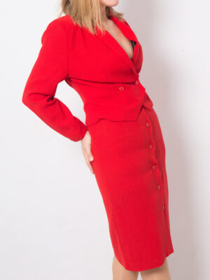 80s Red Skirt Suit WALLIS Exclusive