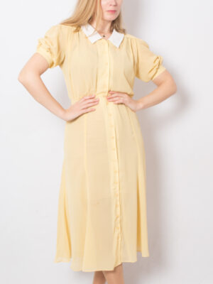 Vintage Sheer Midi Dress Wallis Exclusive