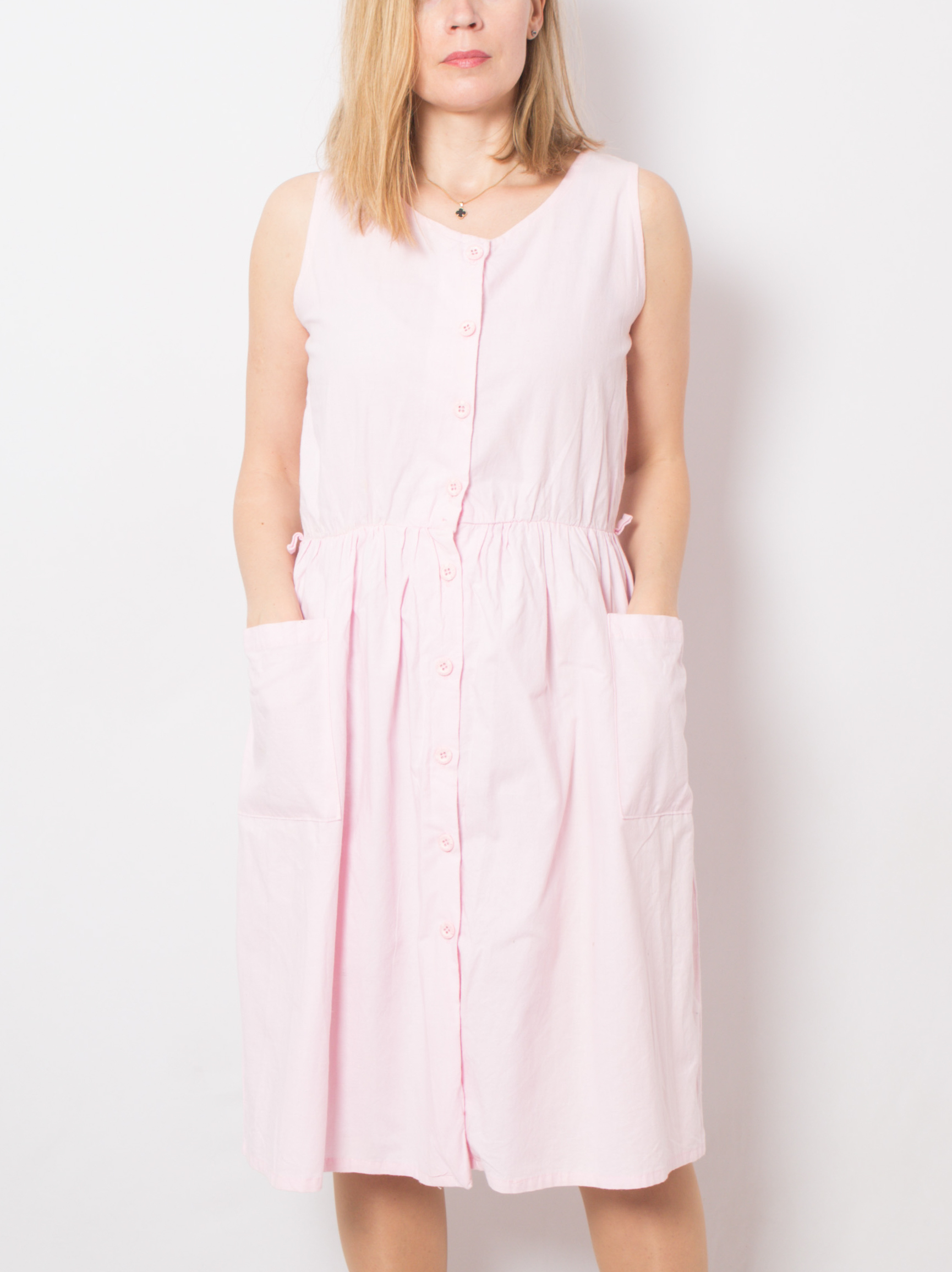 Vintage Pink Button Down Dress Vintage Pink Button Down Dress - Image 2