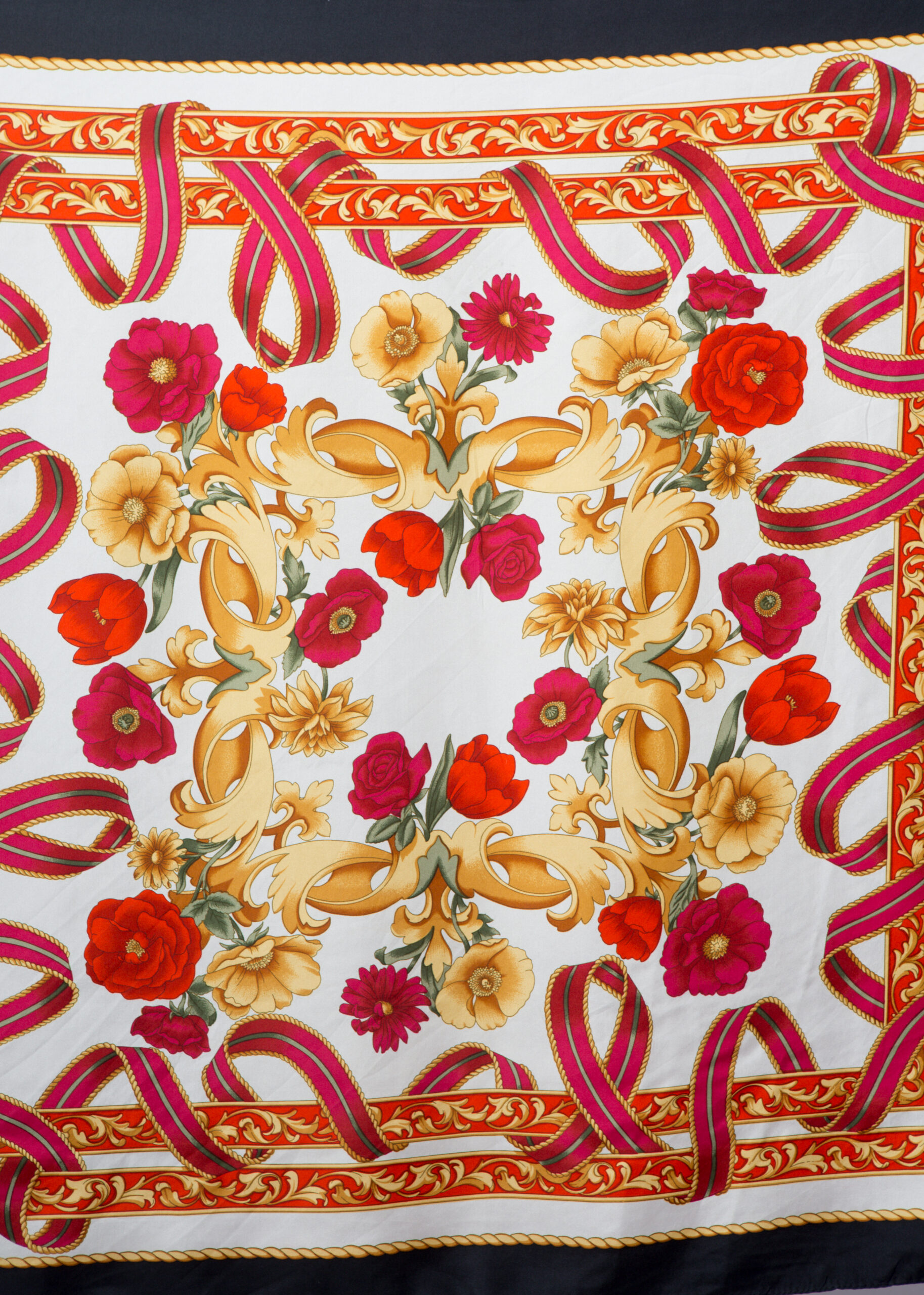 Vintage Large Square Silk Scarf Vintage Large Square Silk Scarf