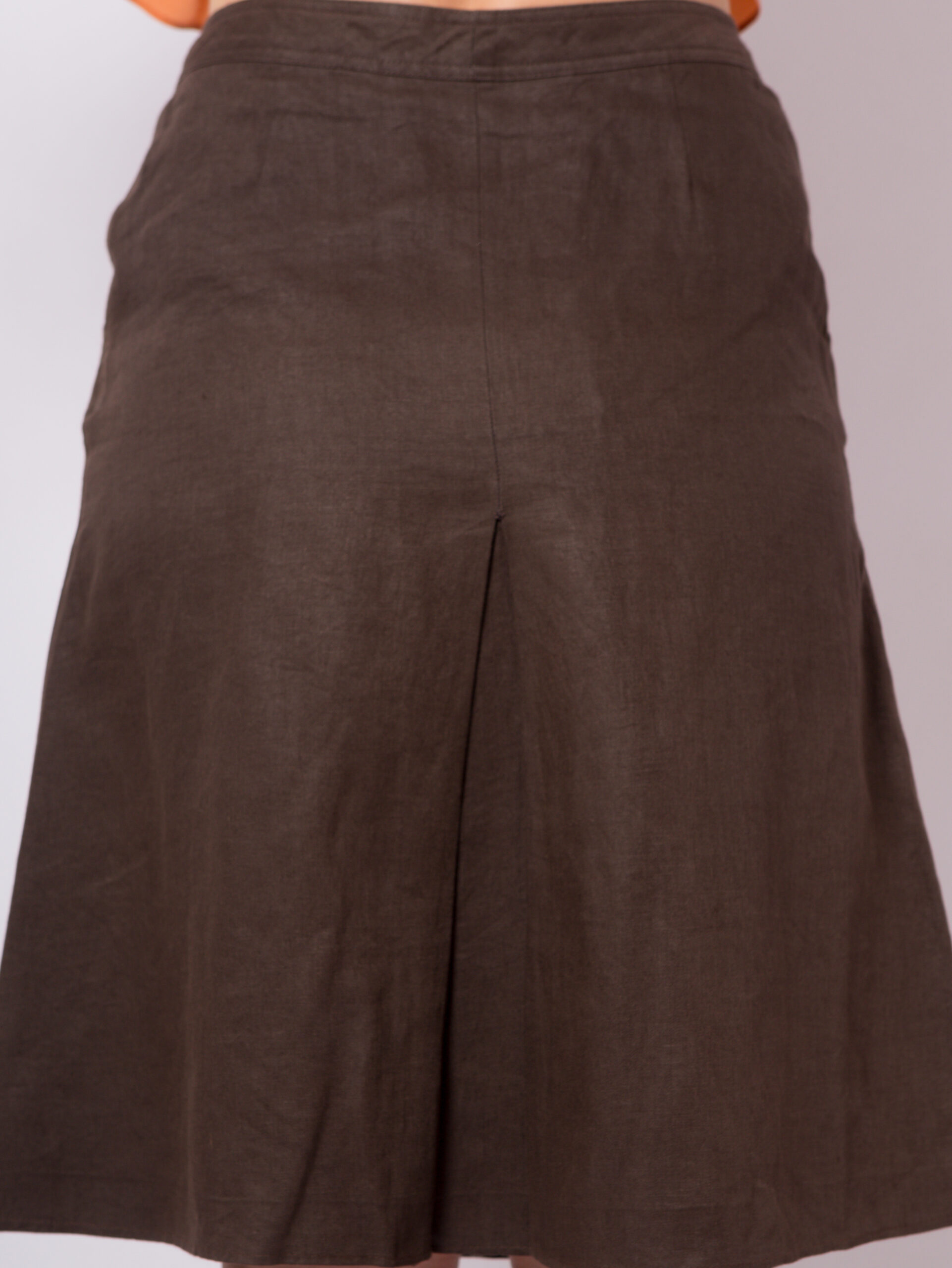 ASPESI Linen Button Skirt Vintage ASPESI Linen Button Skirt Vintage - Image 2