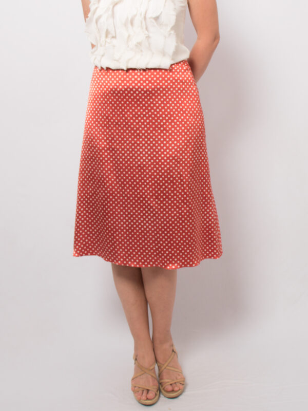 Rene Lezard Satin Silk Skirt - Image 3