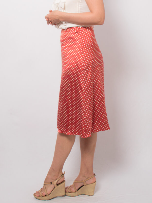 Rene Lezard Satin Silk Skirt - Image 5