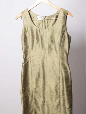 Vintage Italian Dupioni Silk Sheath Dress