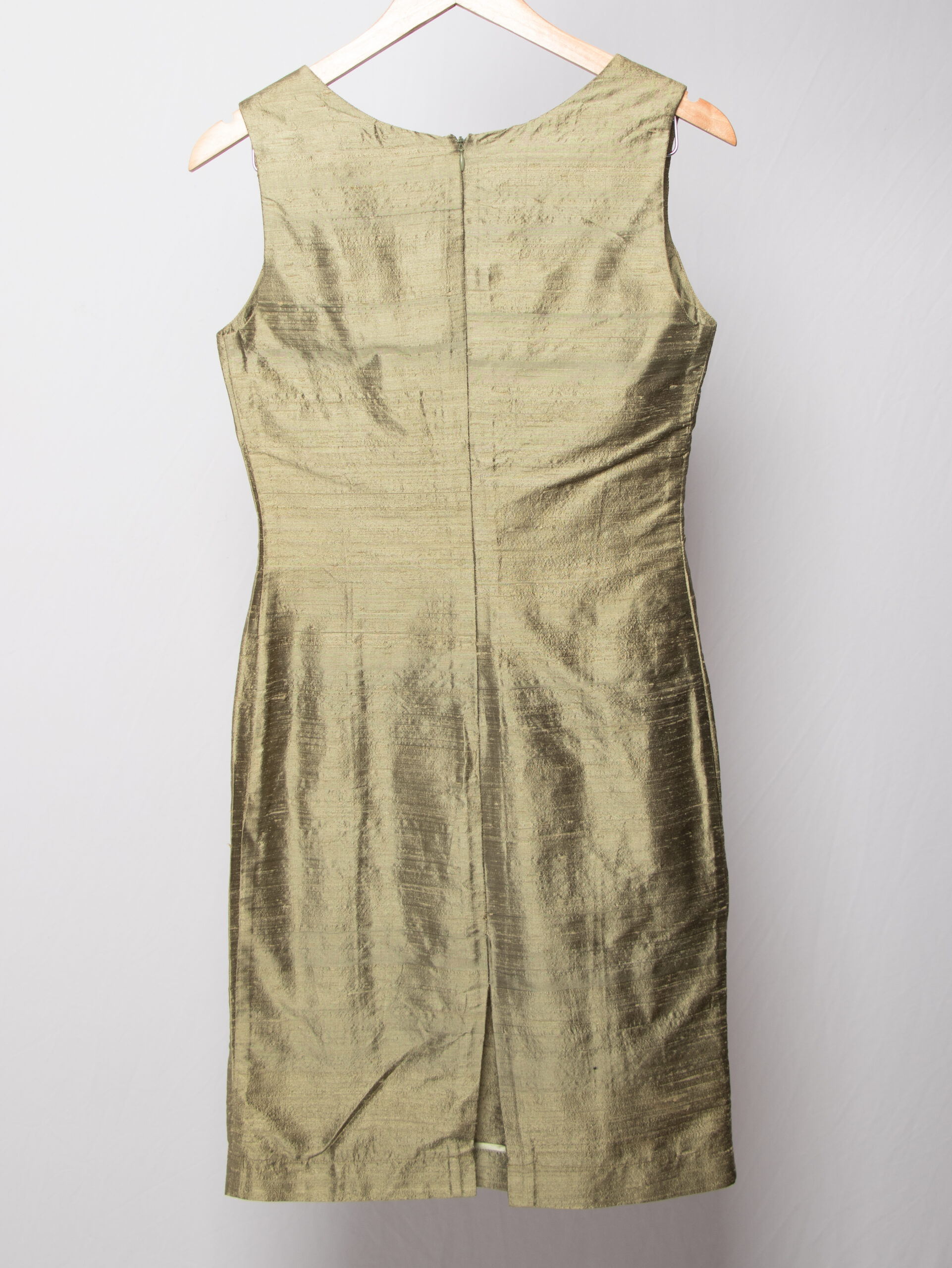 Vintage Italian Dupioni Silk Sheath Dress Vintage Italian Dupioni Silk Sheath Dress - Image 5