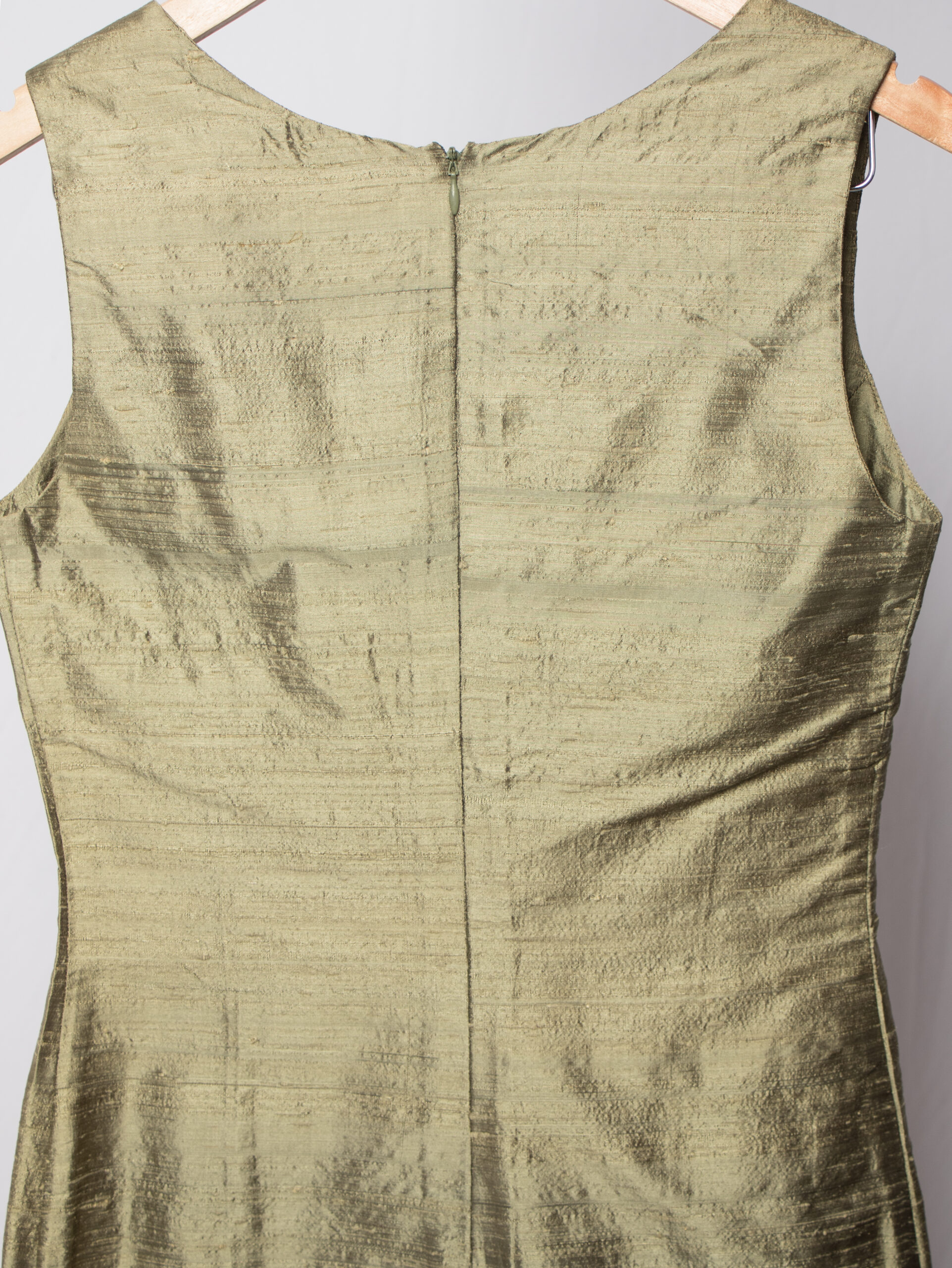Vintage Italian Dupioni Silk Sheath Dress Vintage Italian Dupioni Silk Sheath Dress - Image 7