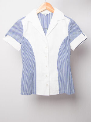 Vintage Nara Camicie Cotton Striped Shirt